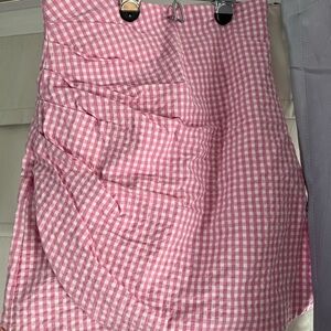 Zara Gingham Mini Skirt